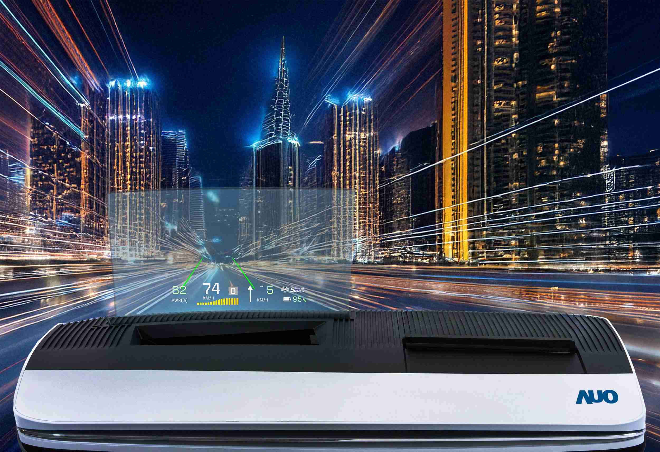 人生就是博推出13吋Micro LED抬头显示器，，提供高入眼亮度、、、、高色彩饱和度的显示质量，，在阳光下或黑暗中都清晰可见，，，并利用Micro LED模块体积小的优势，，，，解决车用空间有限的痛点